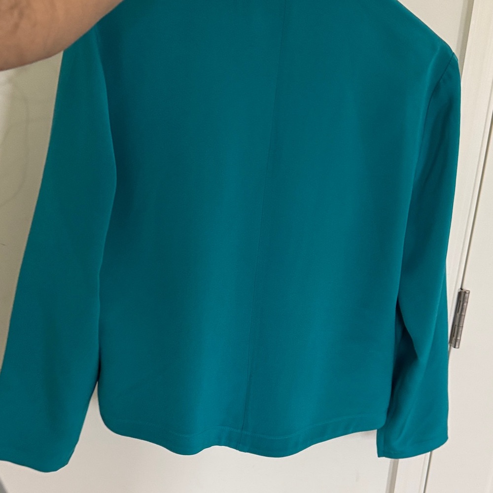 Teal Button-Up Jacket - image 5